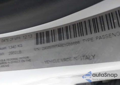 2014 Maserati Ghibli S Q4 из США, поврежденный, VIN ZAM57RTA9E1088666